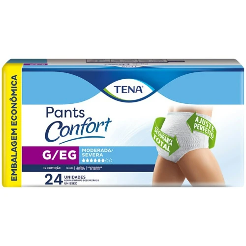 ROUPA ÍNTIMA TENA PANTS CONFORT G EG 24 UNIDADES