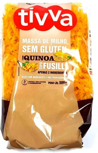 FUSILLI QUINOA TIVVA SEM GÚTEN 500G