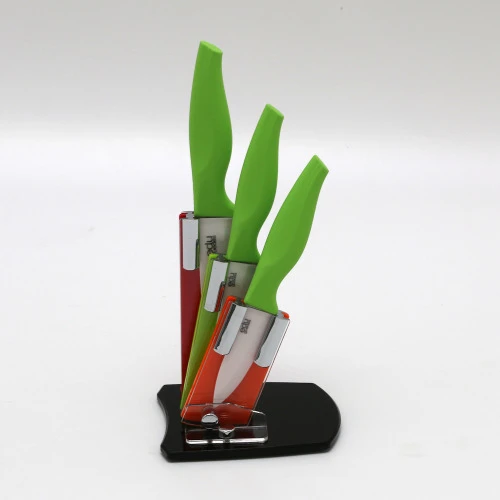 CJ PARA COZINHA ROJEMAC COM 3 FACAS CERÂMICA VERDE