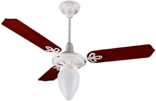 VENTILADOR ARGE TETO ARGELUX 3 PÁS MOGNO E BRANCO 127V 130W