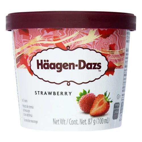 SORVETE DE MORANGO HÄAGEN DAZS COPO 100ML