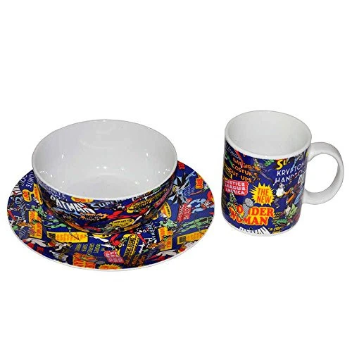 KIT PORC METROPOLE BREAKFAST COMICS S HEROES COM 3