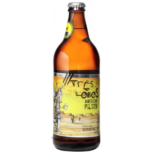 CERVEJA 3 LOBOS TRÊS LOBOS PILSEN 600ML