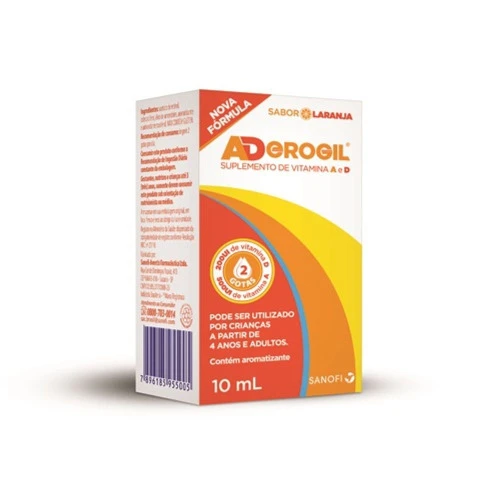 POLIVITAMÍNICO ADEROGIL D3 SANOFI GOTAS 10ML