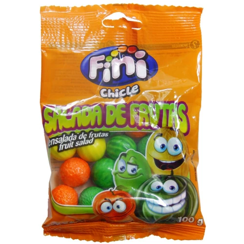 GOMA DE MASCAR FINI SALADA DE FRUTAS PACOTE 80G