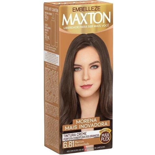 TINTURA MAXTON 6.81 MARROM ACINZENTADO