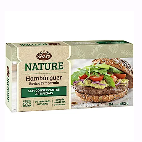 HAMBURGUER SEARA 452G NATURE TRADICIONAL