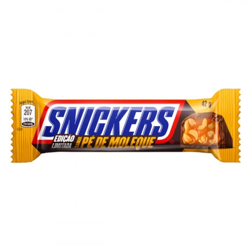 CHOCOLATE SNICKERS PÉ DE MOLEQUE 42G