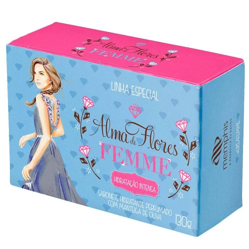 SABONETE ALMA DE FLORES FEMME MANTEIGA DE OLIVA