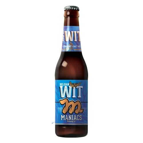 CERVEJA BELGIAN WIT MANIACS GARRAFA 355ML