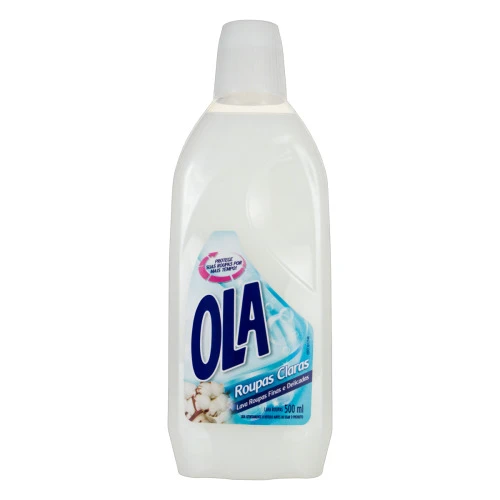 LAVA ROUPAS LÍQUIDO ROUPAS CLARAS OLA FRASCO 500ML