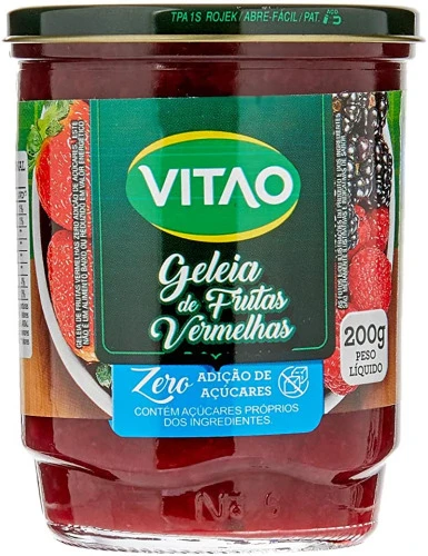 GELÉIA ZERO FRUTAS VERMELHAS VITAO