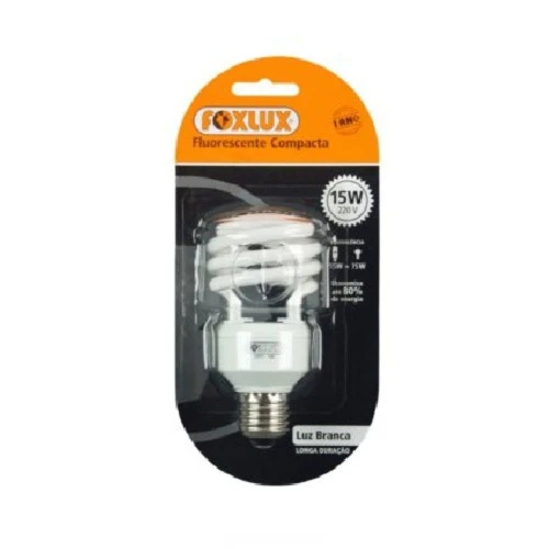 LAMPADA FOXLUX ESPIRAL 15W 220V