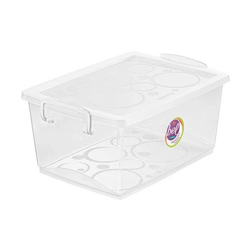 ORGANIZADOR COM TRAVA 7,5 LITROS TRANSPARENTE