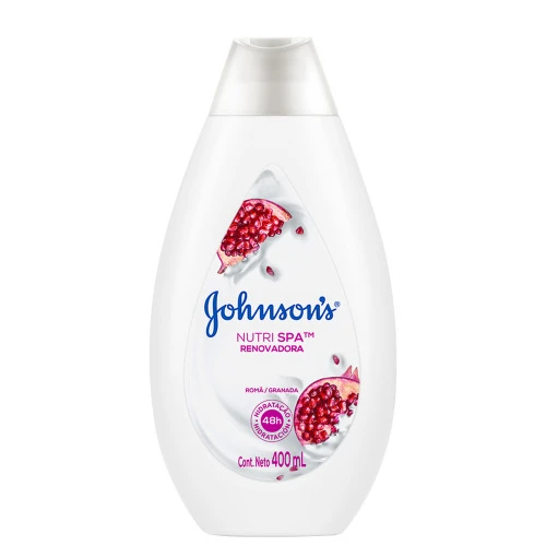 LOÇÃO HIDRATANTE JOHNSONS NUTRI SPA NUTRIÇÃO RENOVADORA ROMÃ GRANADA 400ML