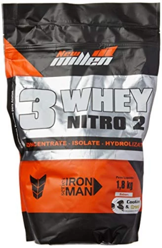 WHEY 3W NITRO 02 COOKIES CREAM 1 8KG NEW MILLEN