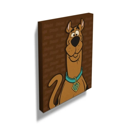 QUADRO TELA URBAN 40X50CM SCOOBY DOO MARROM