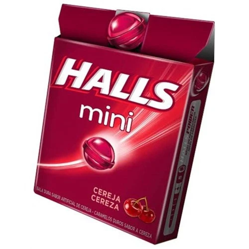 BALA HALLS MINI CEREJA 15G