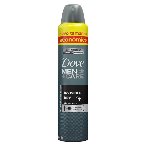 ANTITRANSPIRANTE AEROSSOL INVISIBLE DRY DOVE MEN CARE 116G TAMANHO ECONÔMICO