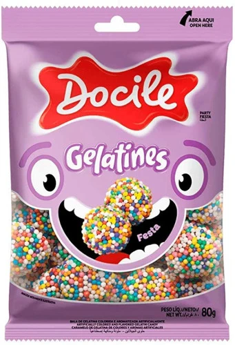 BALA DE GELATINA FESTA 80G 80G