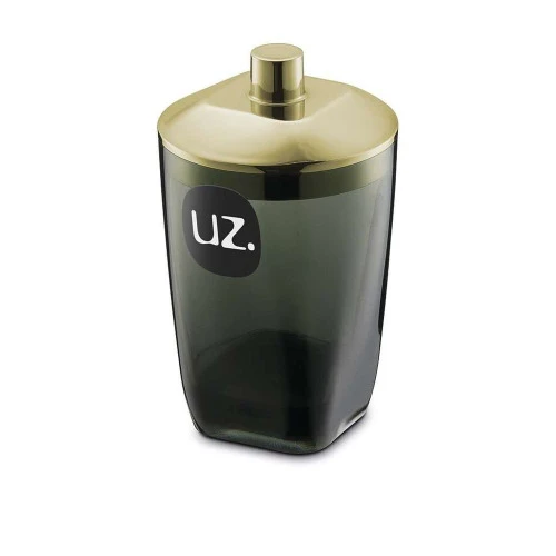 PORTA ALGODÃO UZ PREMIUM PR DOURADO DE PLÁSTICO