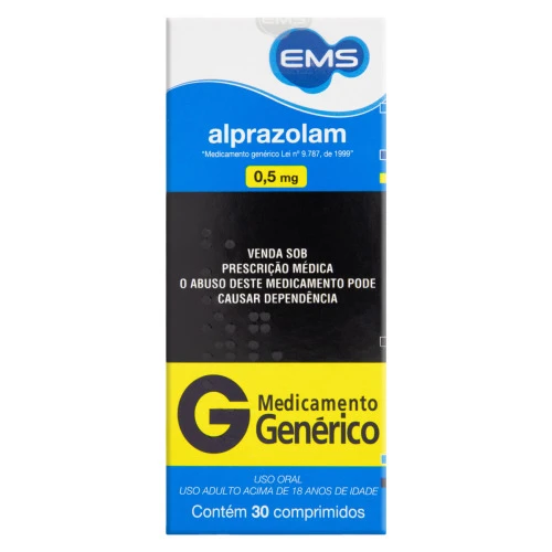 ALPRAZOLAM 0 5MG 30 COMPRIMIDOS EMS