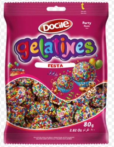 BALAS DE GELATINA DOCILE DOCI GUMMIES FESTA