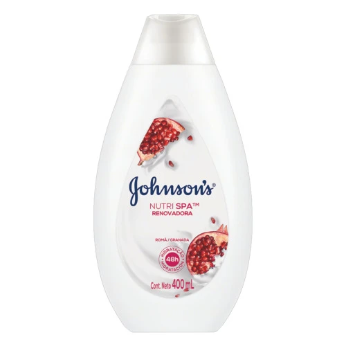 LOÇÃO DEO HIDRATANTE RENOVADORA ROMÃ JOHNSONS NUTRI SPA FRASCO 400ML