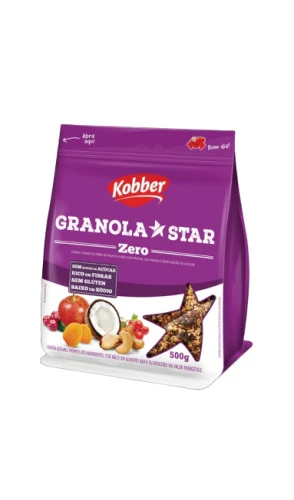 GRANOLA KOBBER STAR 500G ZERO