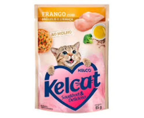 ALIMENTO PARA GATOS KELCAT FGO BROC LIN SACHE 85G