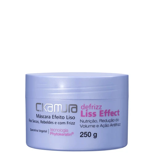 C KAMURA MÁSCARA EFEITO LISO FIOS SECOS REBELDES E COM FRIZZ 250 ML