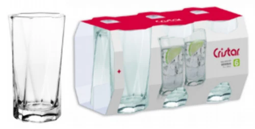 CONJUNTO COPOS CRISTAR LONG DRINK 359ML MOZART