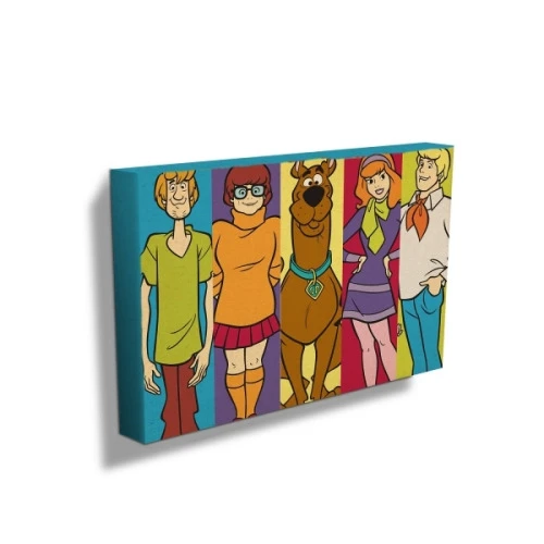QUADRO TELA URBAN 50X70CM SCOOBY ALL CHARACTERS