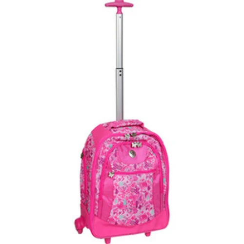 MOCHILA DE CARRINHO PACIFIC FICO TRENDY BUTTERFLY ROSA BRANCO PRETO