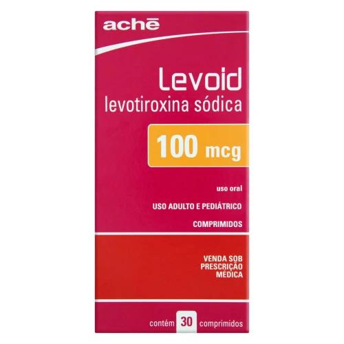 LEVOID 100MCG ACHÊCAIXA 30 COMPRIMIDOS