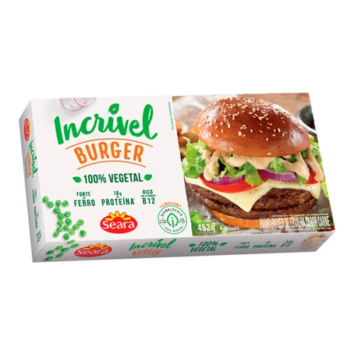 HAMBÚRGUERERVILHA SABOR CARNE SEARA 452G