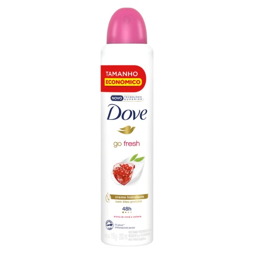 ANTITRANSPIRANTE AEROSSOL ROMÃ E VERBENA DOVE GO FRESH 200ML TAMANHO ECONÔMICO