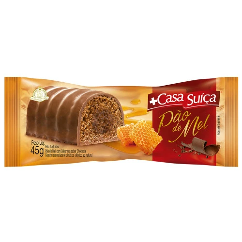BOLINHO CASA SUICA 45GR PÃO DE MEL