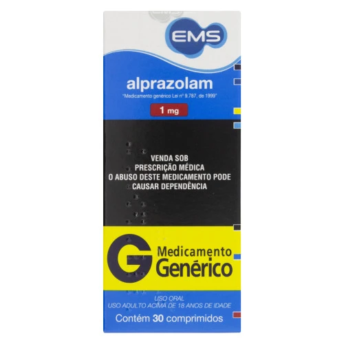 ALPRAZOLAM 1MG 30 COMPRIMIDOS EMS