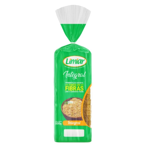 PÃO INTEGRAL LIMIAR PACOTE 500G