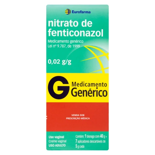 NITRATO DE FENTICONAZOL 0 02G G EUROFARMA CAIXA 40G 7 APLICADORES