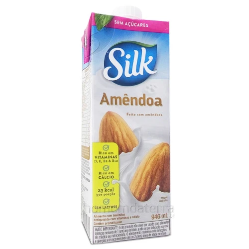BEBIDA DE AMÊNDOA SEM AÇÚCAR 946ML SILK