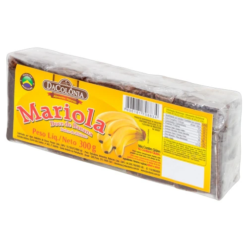 MARIOLA DE BANANA DACOLÔNIA PACOTE 300G