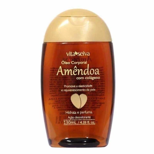 OLEO DE AMENDOA CORPORAL COM COLAGENO VITA SEIVA 130ML