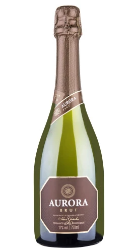 ESPUMANTE BRASILEIRO BRANCO BRUT AURORA SERRA GAÚCHA GARRAFA 750ML