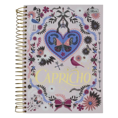 CADERNO CAPA DURA ESPIRAL CAPRICHO TILIBRA 200MM X 275MM 320 FOLHAS