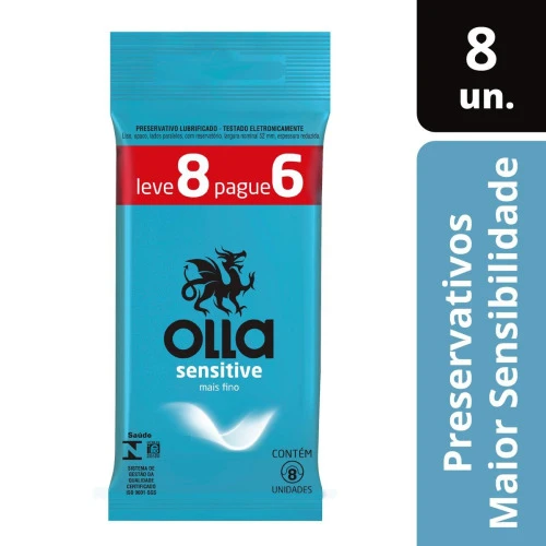 OLLA SENSITIVE LEVE 8 PAGUE 6 PRESERVATIVO