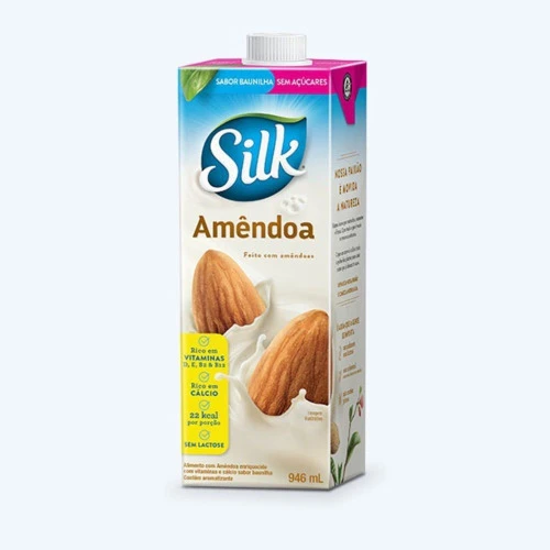 BEBIDA DE AMÊNDOA SABOR BAUNILHA 946ML SILK