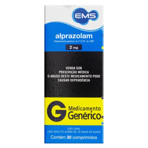 ALPRAZOLAM 2MG 30 COMPRIMIDOS EMS