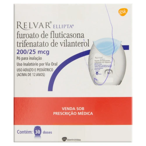 RELVAR ELLIPTA 200 25MCG GSK CAIXA 30 DOSES